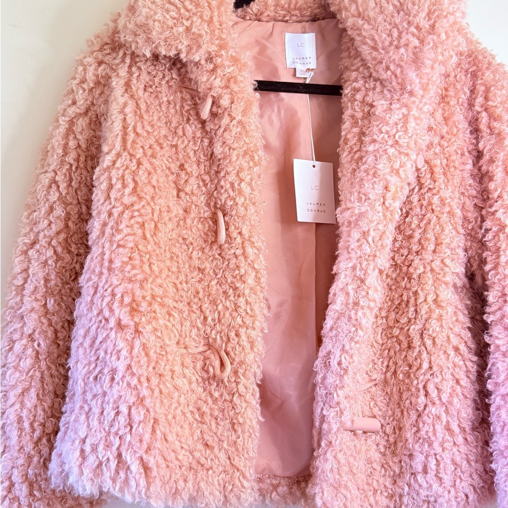 LC Lauren Conrad Blush Teddy Jacket - Picture 5 of 6